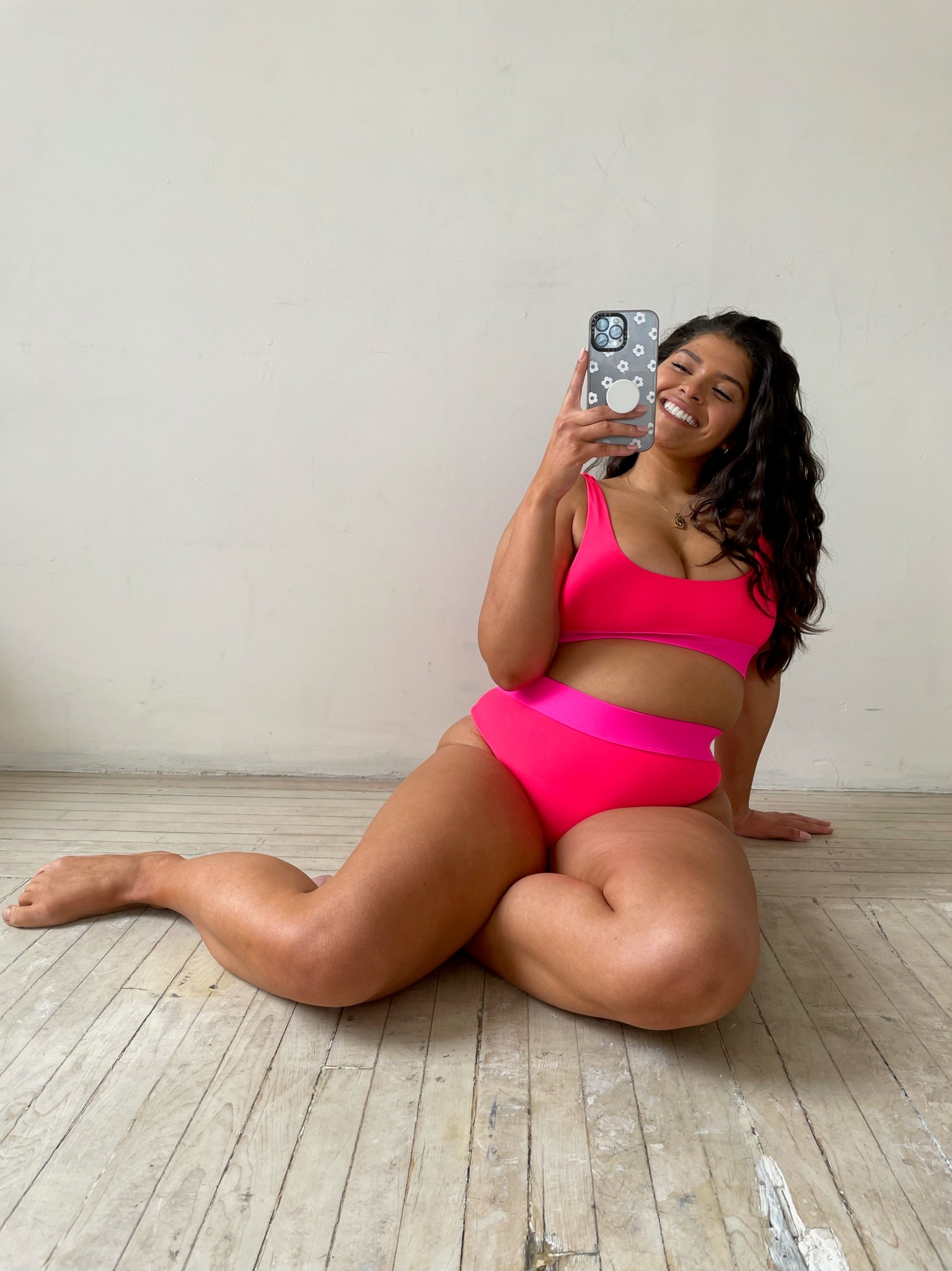 THE SKYE HIGH BIKINI SWIM BOTTOM / MARBELLA PINK