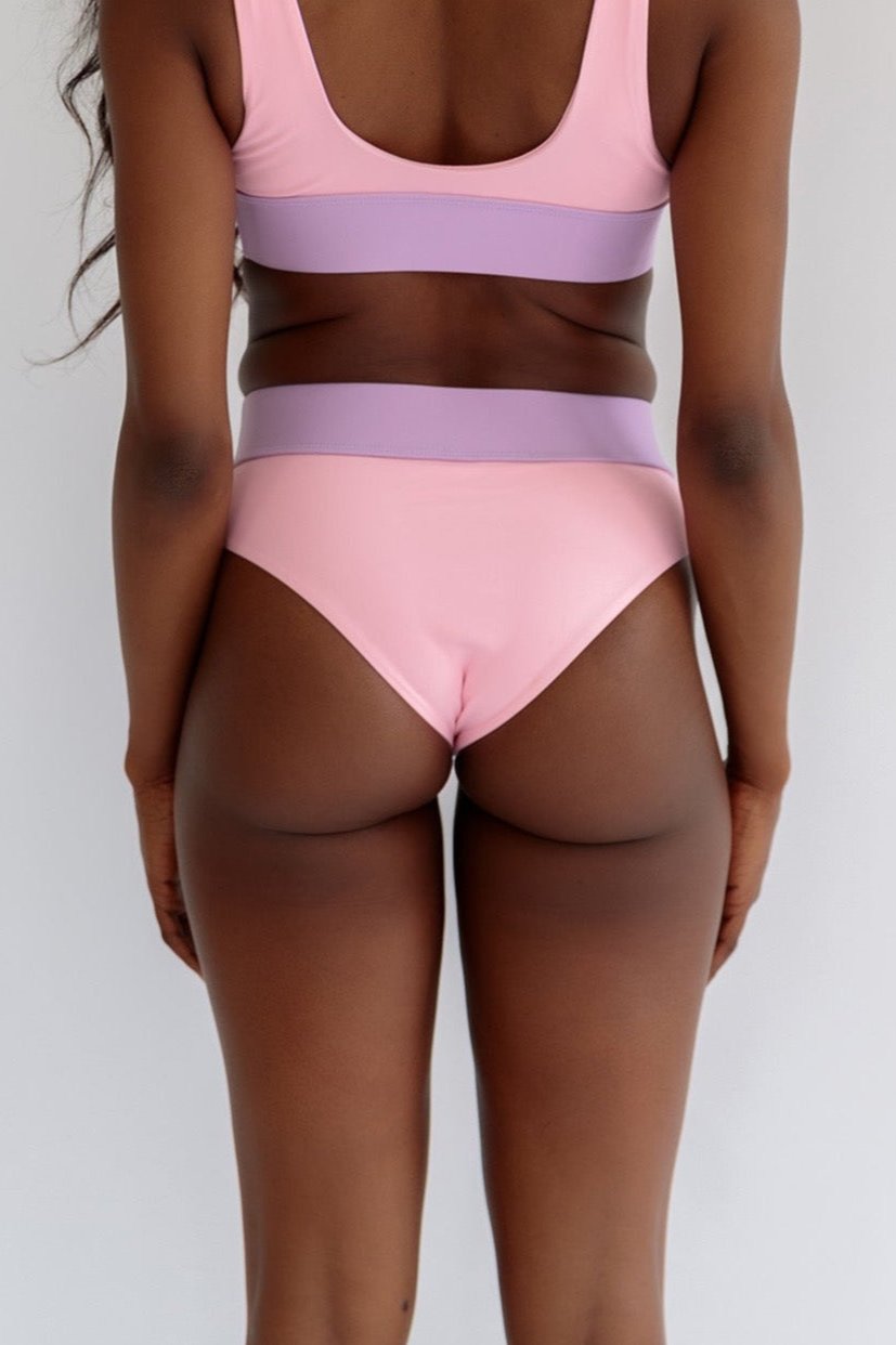 THE SKYE-HIGH BIKINI SWIM BOTTOM / MAUI PINK