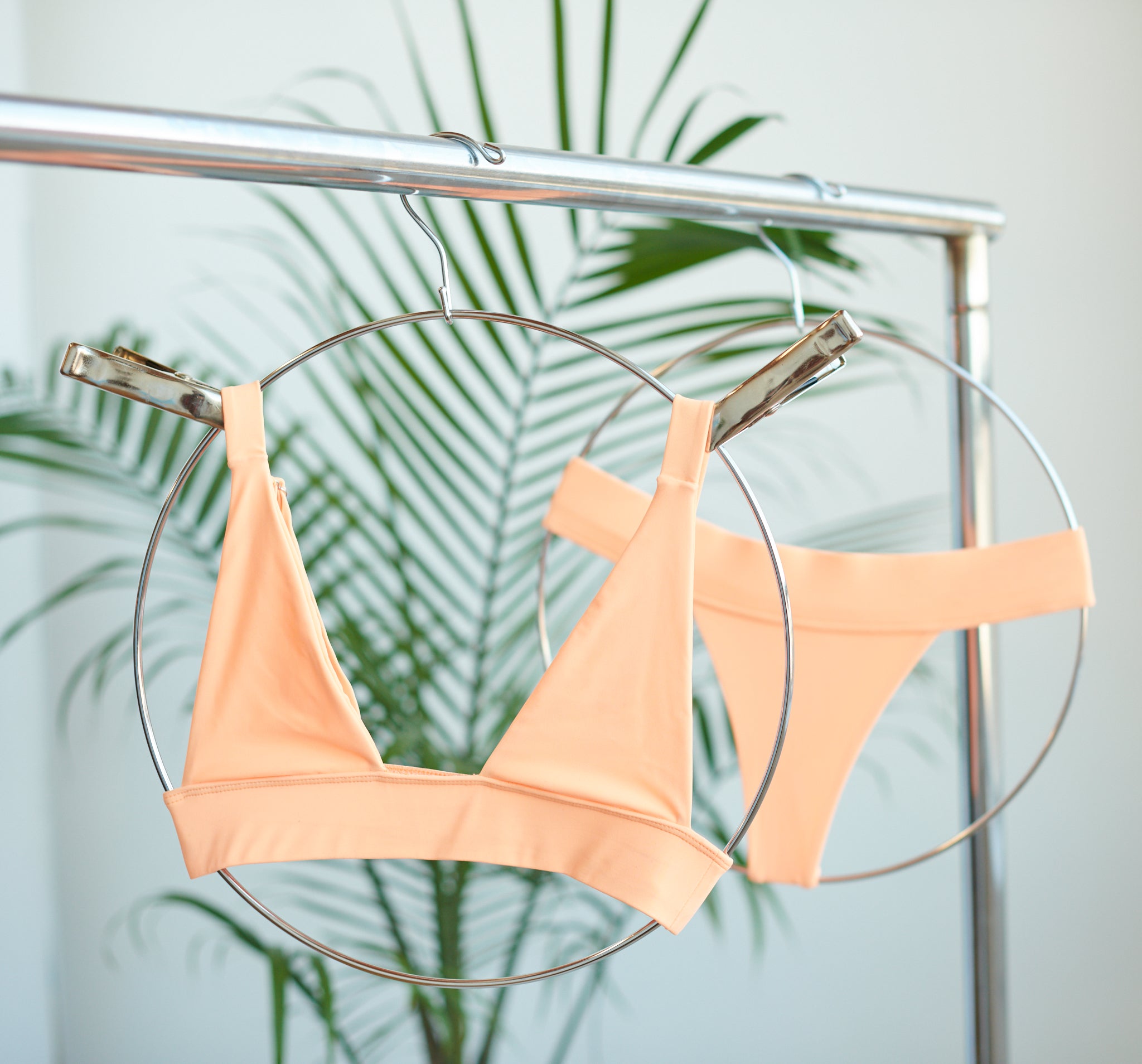 THE SKYE THONG BIKINI SWIM BIKINI BOTTOM / CREAMSICLE ORANGE