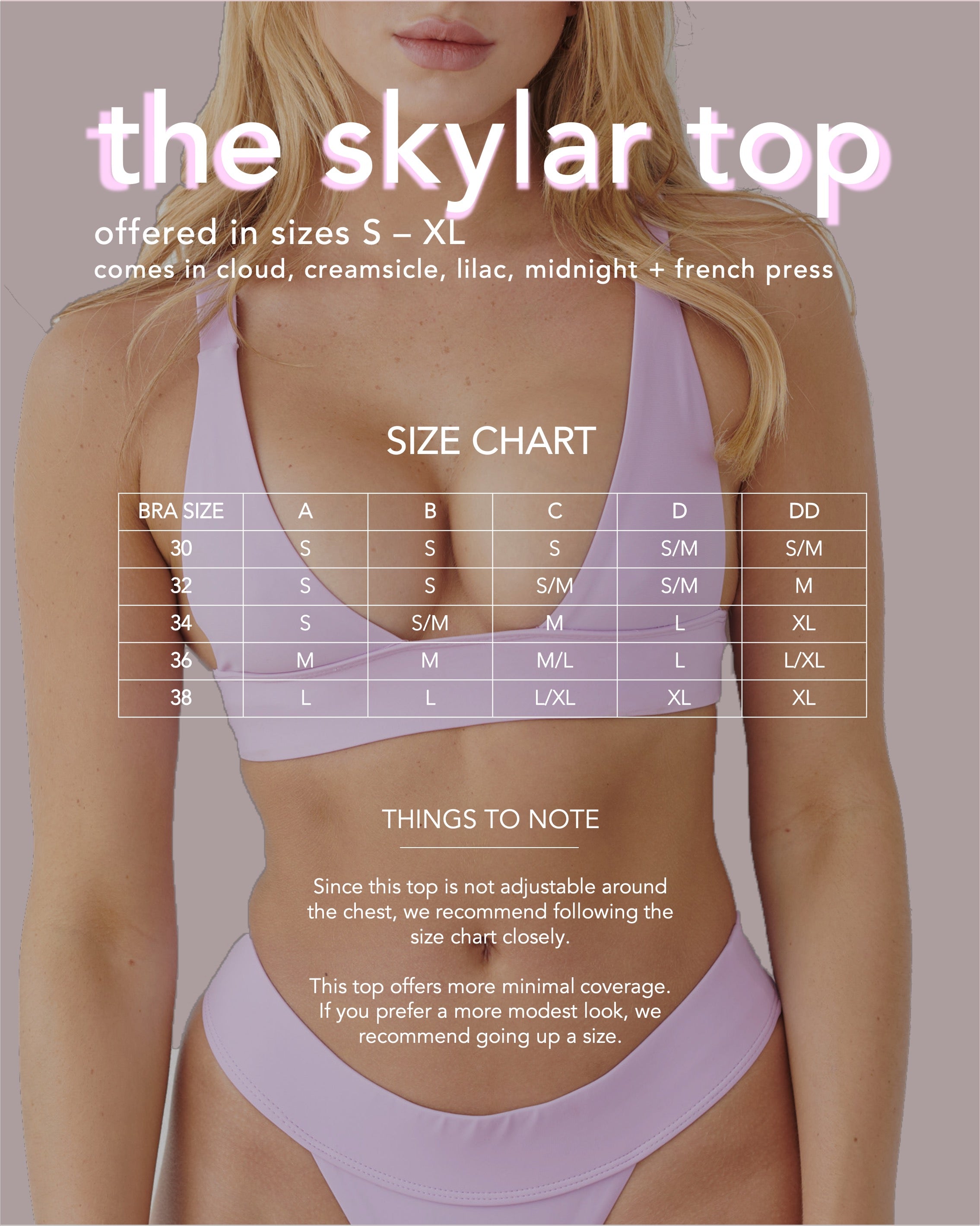 THE SKYLAR TOP / LILAC